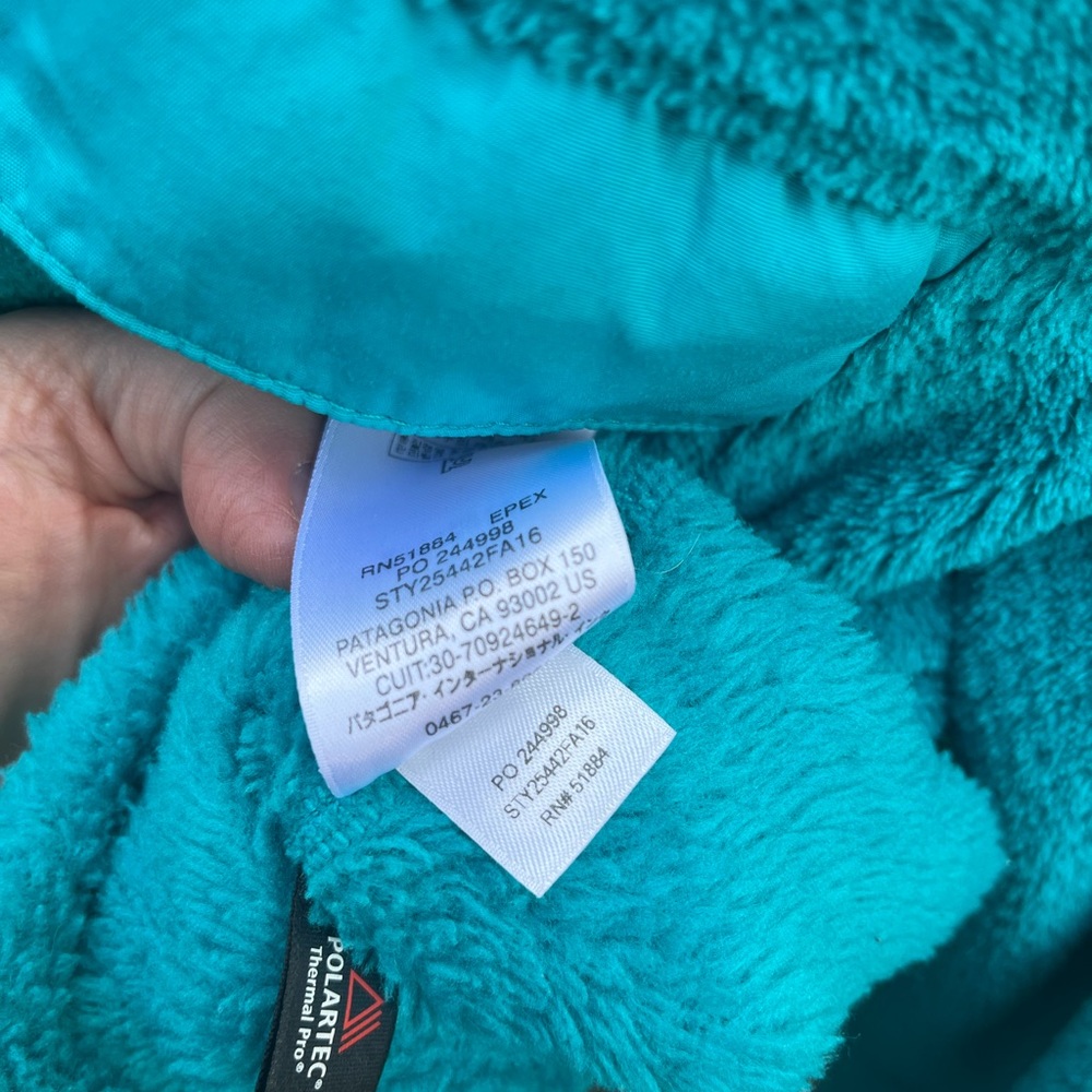 PATAGONIA Re-Tool Snap-T Epic Blue X-Dye Fleece Pullover Sweater Women’s Size M - Picture 12 of 12